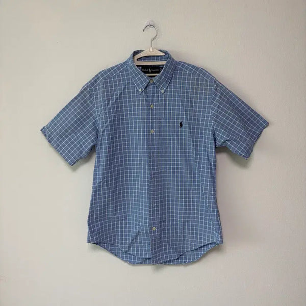 [BUNJANG] Polo Ralph Lauren Classic Check Short Sleeve Shirt L / 폴로 클래식 체크 반팔 셔츠 L