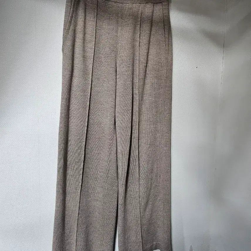 [BUNJANG] Objet Knit Pants Brown / 오브제 니트 바지