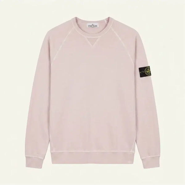 [BUNJANG] Stone Island Garment Dyed Sweatshirt Light Pink (105) / 스톤아일랜드 가먼트다잉 맨투맨 연핑크 (105)