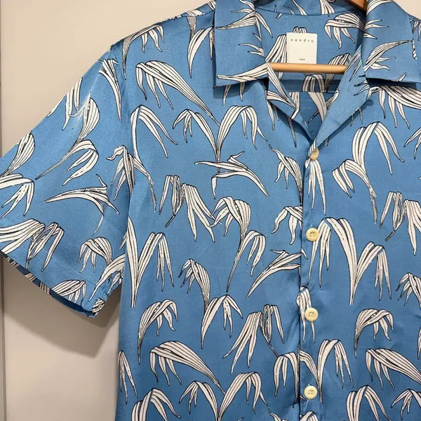 [BUNJANG] Sandro Men's Short Sleeve Shirt / 산드로(Sandro) 남성 여름 반팔셔츠