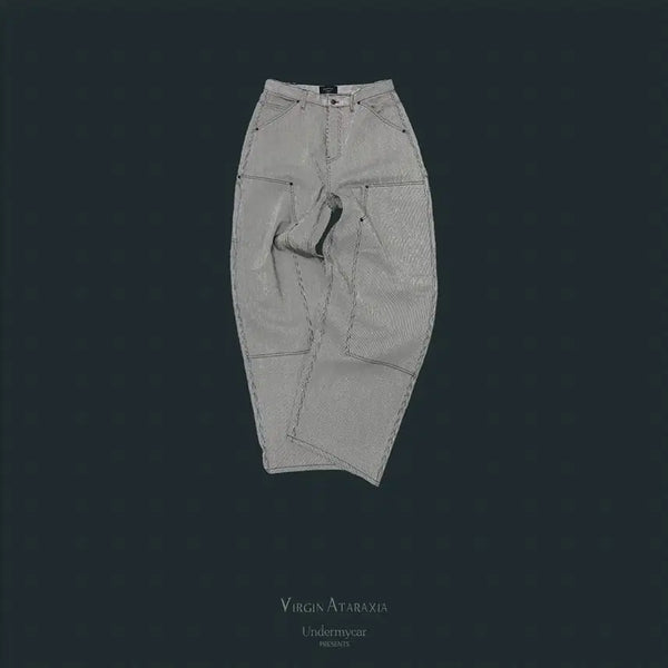 [BUNJANG] Undermycar Stripe Double Knee Work Pants / [1] 언더마이카 스트라이프 더블니 워크 팬츠
