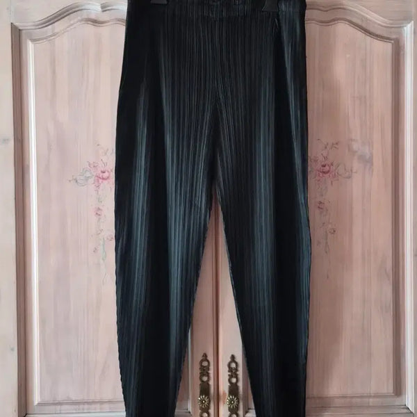 [BUNJANG] Pleated Pants Black / 플리츠 팬츠 블랙