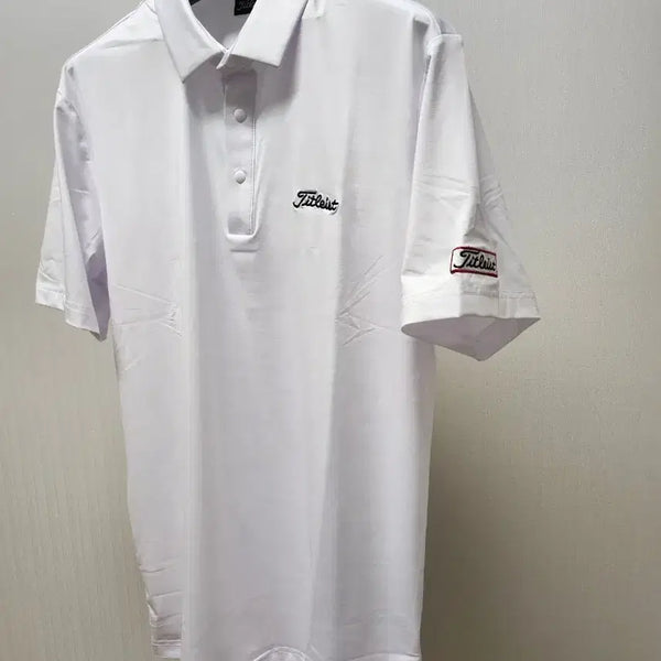 [BUNJANG] Titleist Short Sleeve Polo Shirt White 100 / 타이틀리스트 반팔 카라티 화이트(새상품) 100