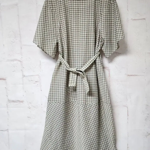 [BUNJANG] System Strap Check Pattern Long Dress / 한섬 시스템 스트랩 원피스