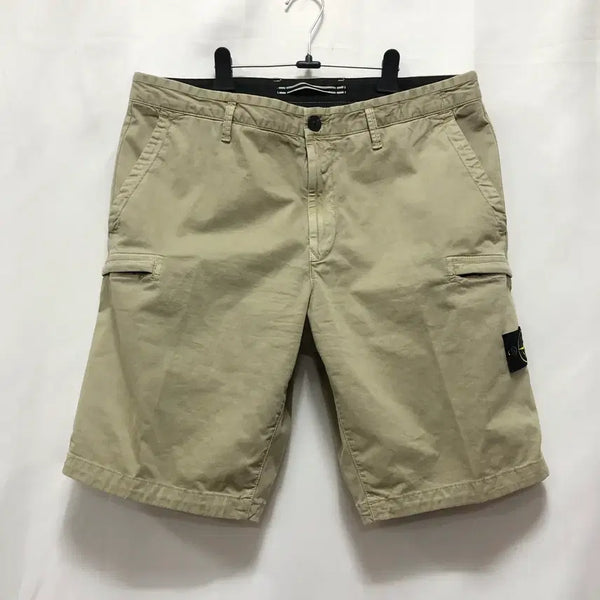 [BUNJANG] Stone Island 11th Anniversary Badge Slim Fit Cargo Shorts (Khaki Beige, W36) / 새상품-스톤아일랜드 11주년 와펜 슬림핏 카고 숏 팬츠(W36 / 36~37인치)