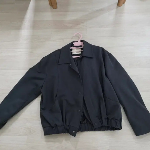 [BUNJANG] Lemad Minimal Zipper Blouson Charcoal Size 3 / 르마드 미니멀 절개 블루종 3사이즈