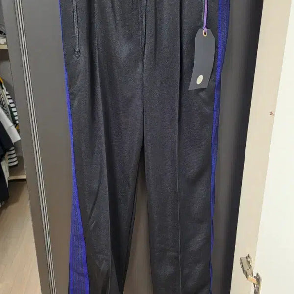 [BUNJANG] Needles LHP Track Pants Poly Black Purple S / 니들스 LHP 트랙 팬츠 폴리 블랙퍼플 S사이즈 SX1520