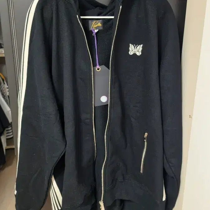 [BUNJANG] Needles LHP Track Hood Cotton Black XL / 니들스 LHP 트랙 후드 코튼 블랙 XL사이즈 SX1529