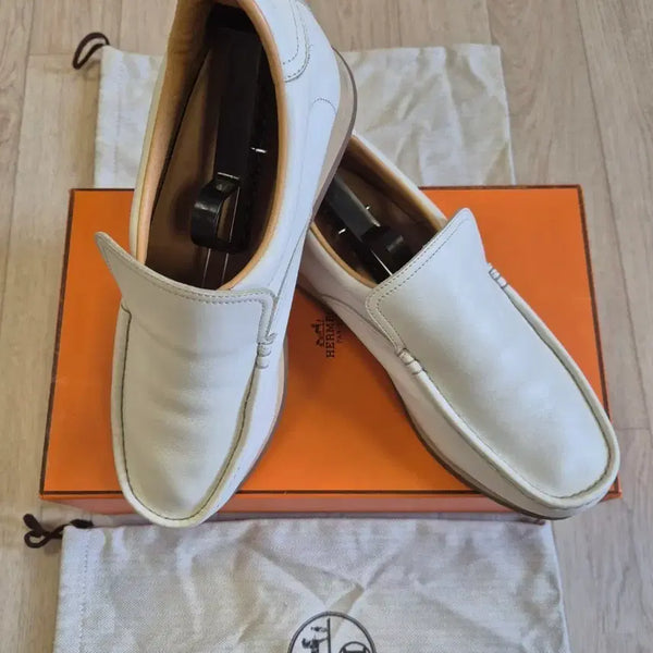[BUNJANG] Hermès Loafer White (41.5) / 에르메스 로퍼 화이트/41.5