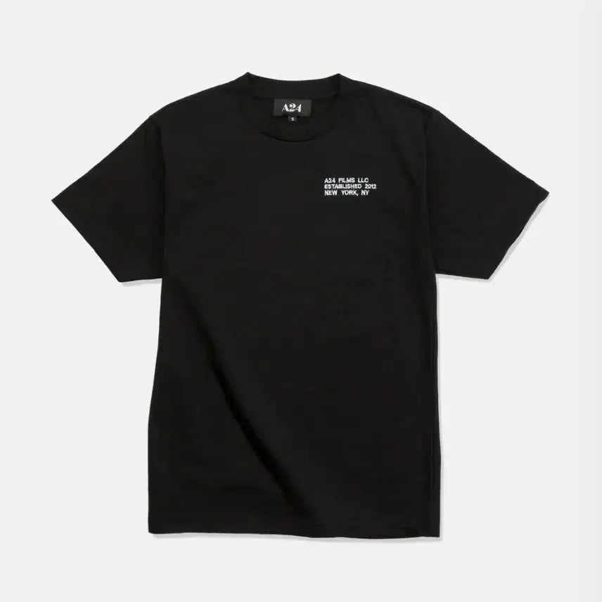 [BUNJANG] A24 LLC Short Sleeve T-Shirt Black / A24 영화사 굿즈 LLC 반팔 티셔츠 블랙