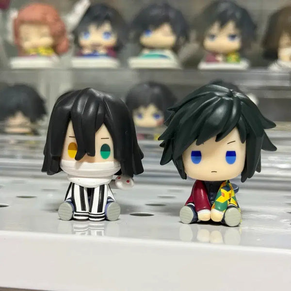 [BUNJANG] Demon Slayer Giyu & Obanai Petatto Acrylic Stand Bundle / 귀멸의 칼날 태엽가챠 기유 오바나이 일괄 페탓토