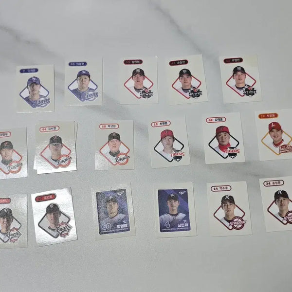 [BUNJANG] KBO Baseball Player 'Tti-bu-ssil' Stickers / 야구선수 띠부씰