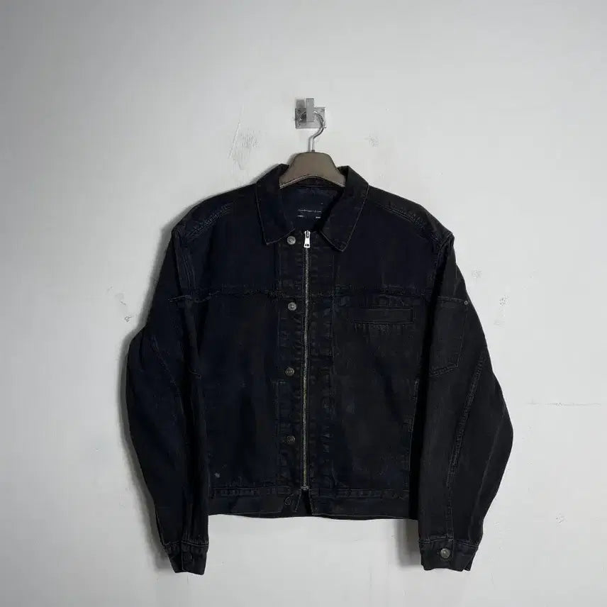[BUNJANG] Maison Minéd Black Denim Jacket / 메종 미네드 블랙 데님 자켓