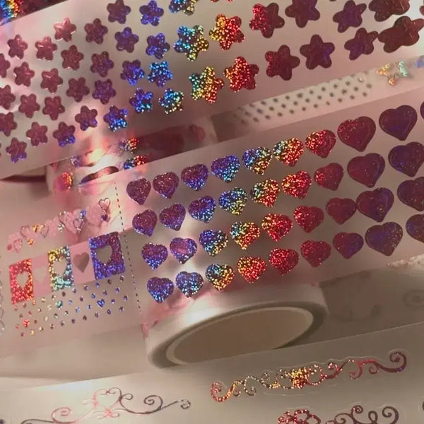 [BUNJANG] Haepful Story Rosy Hearts Kiss Cut Sticker Set / 띵) 해플샵 rosy hearts 3종 키스컷