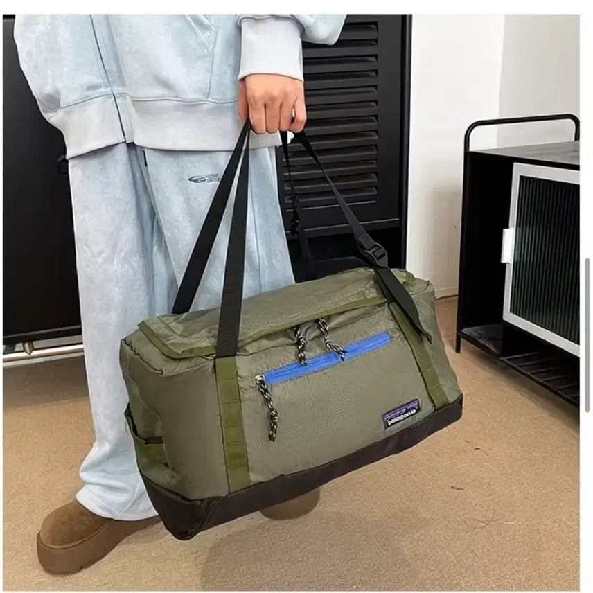 [BUNJANG] Patagonia Ultralight Black Hole Duffel Bag - Khaki (New) / 파타고니아 울트라라이트 블랙홀 더플백, 카키색 (새상품)