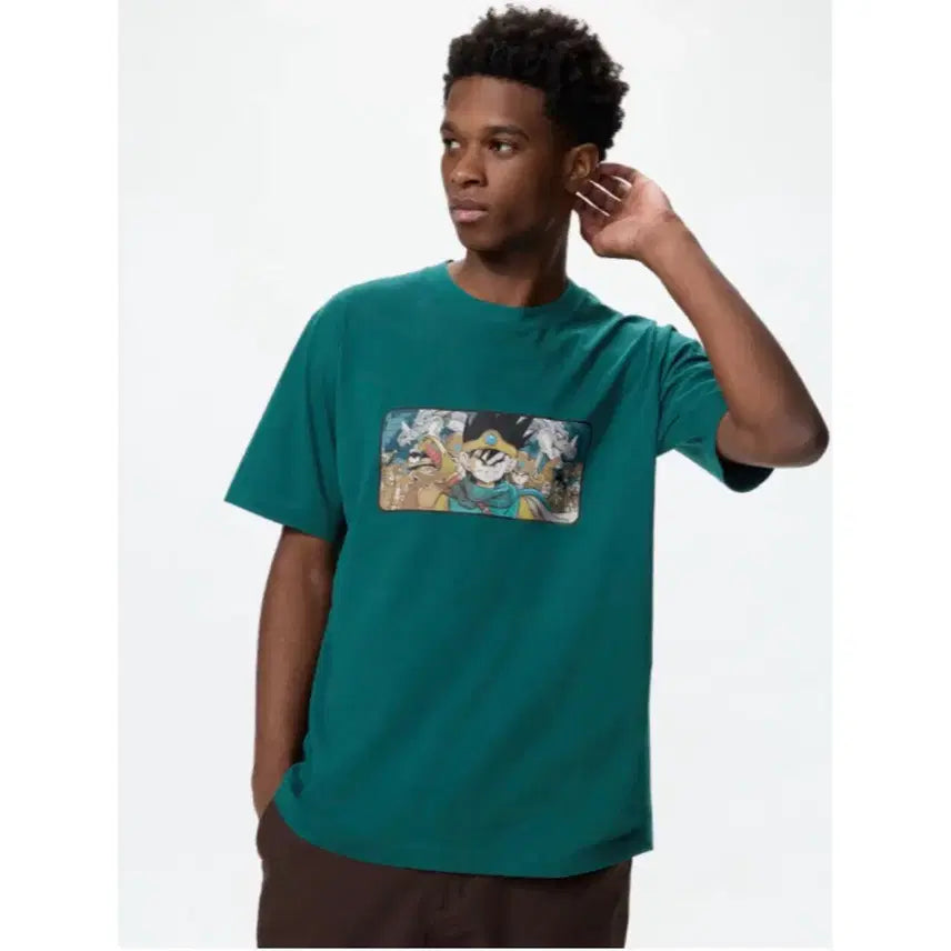 [BUNJANG] Uniqlo Dragon Quest 40th Anniversary Short Sleeve T-Shirt (Size L) / 유니클로 드래곤퀘스트 40주년 L 새상품