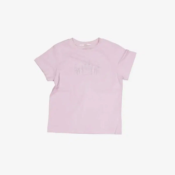 [BUNJANG] Youngmilewear Dinner Table T-Shirt (Pink) / 영마일웨어 디너 테이블 티셔츠 (pink)