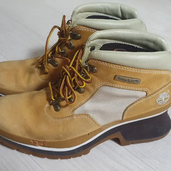 [BUNJANG] Timberland Nubuck Leather Boots Beige / 팀버랜드 부츠 240