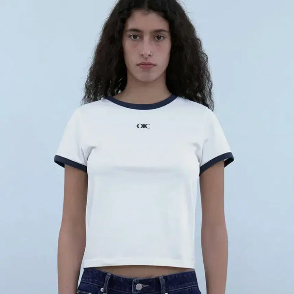 [BUNJANG] OIOI Ringer T-shirt White M / 오아이오아이 링거티 화이트 m