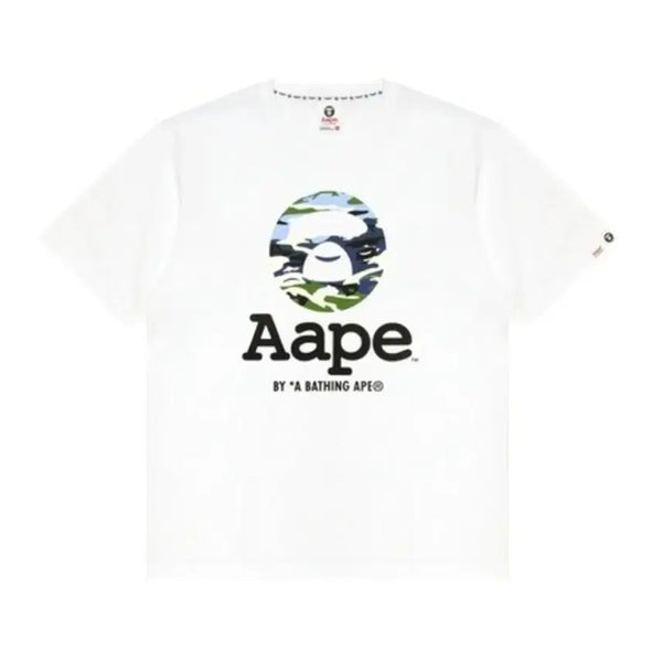 [BUNJANG] AAPE Graphic Short Sleeve T-Shirt White / [L] AAPE 에이프 그래픽 반팔 티셔츠 화이트