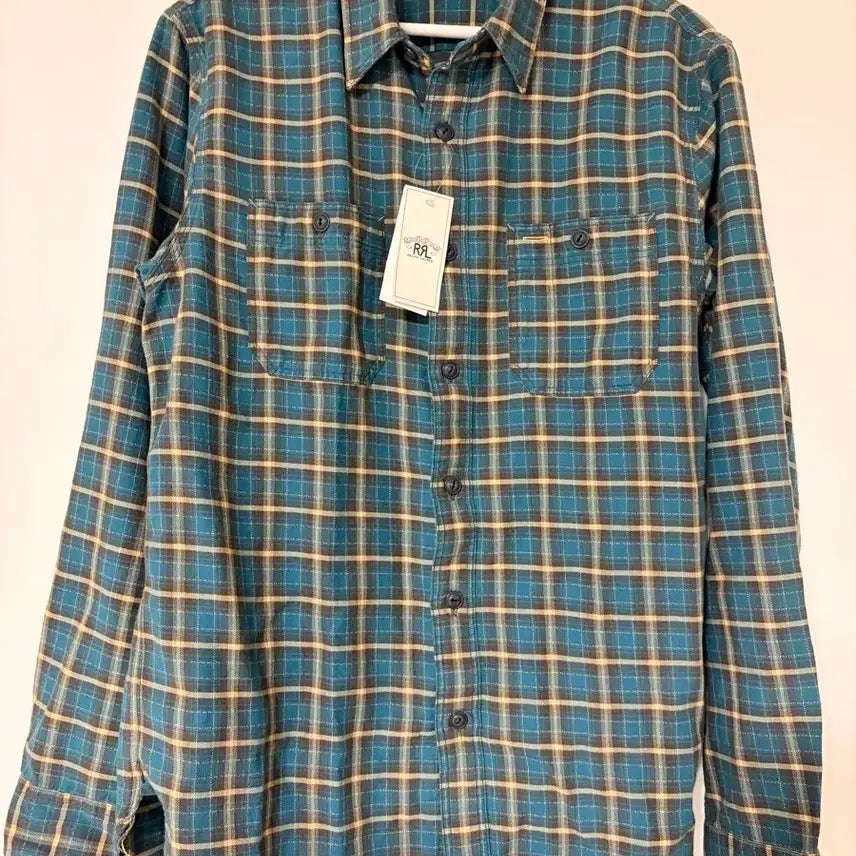 [BUNJANG] RRL Plaid Twill Cameron Work Shirt M / RRL 더블알엘 플래드 트윌 카메론 워크 셔츠 M