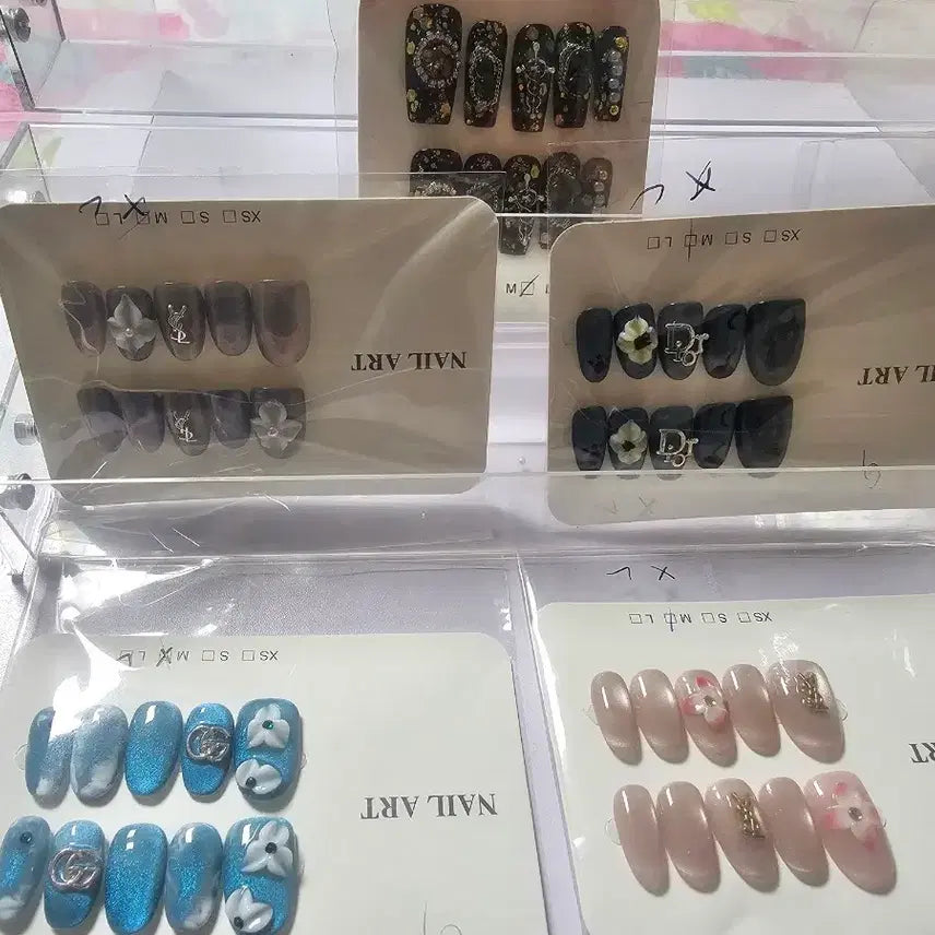 [BUNJANG] Handmade Magnetic Nail Tips Set / 수제자석네일팁 일괄판매