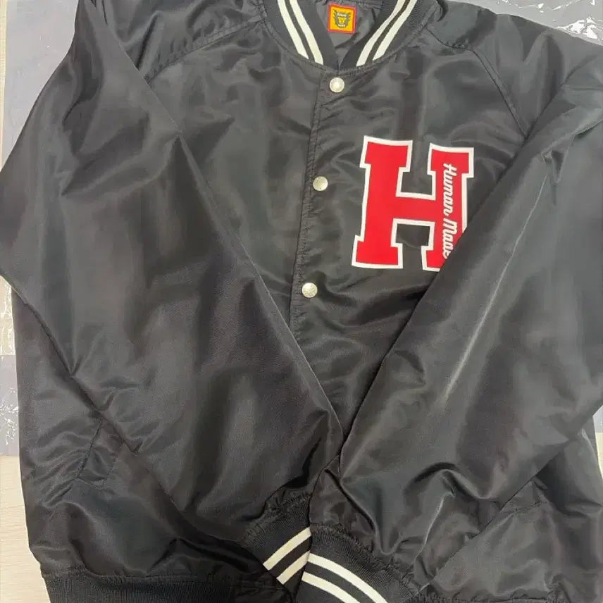 [BUNJANG] Human Made Stadium Jacket Black L / 휴먼메이드 스타디움 자켓 L