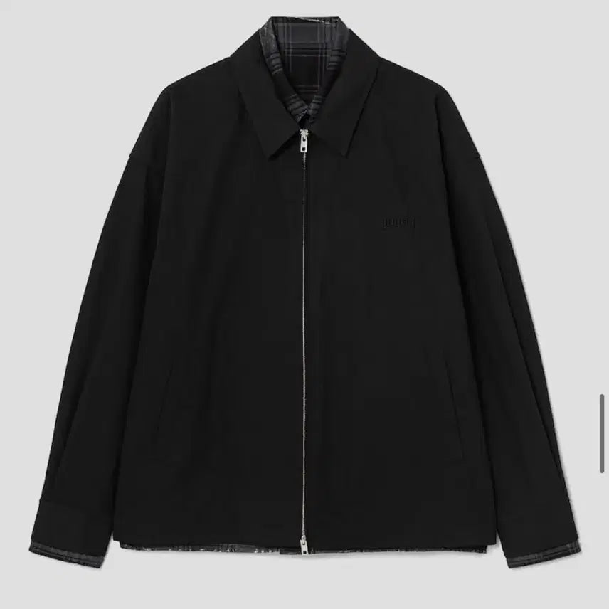 [BUNJANG] Junya Watanabe Island Grey Double Layered Shirt Jacket Black / 준지 아일랜드 그레이 더블 레이어드 셔츠자켓 블랙