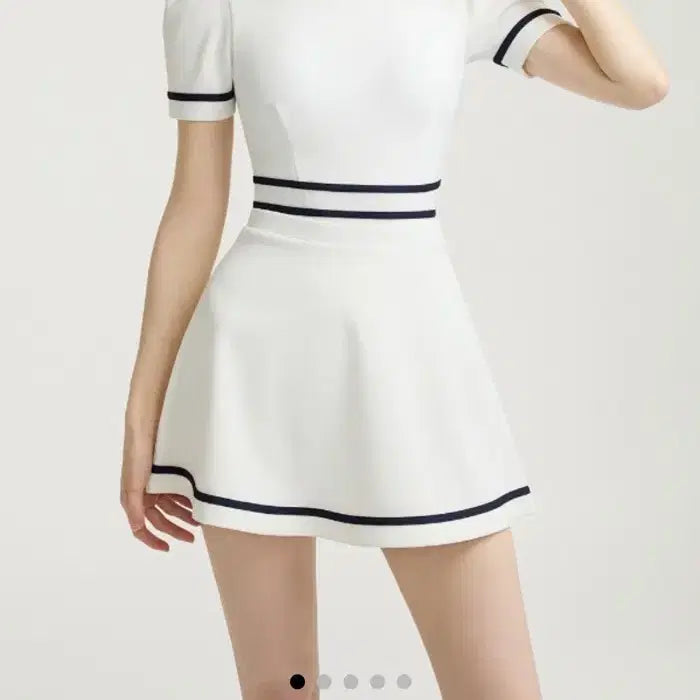 [BUNJANG] Agnel Boy Skirt Bikini White / (새상품) 신슬기 비키니 아그넬 agnel 보이 스커트 화이트 비키니