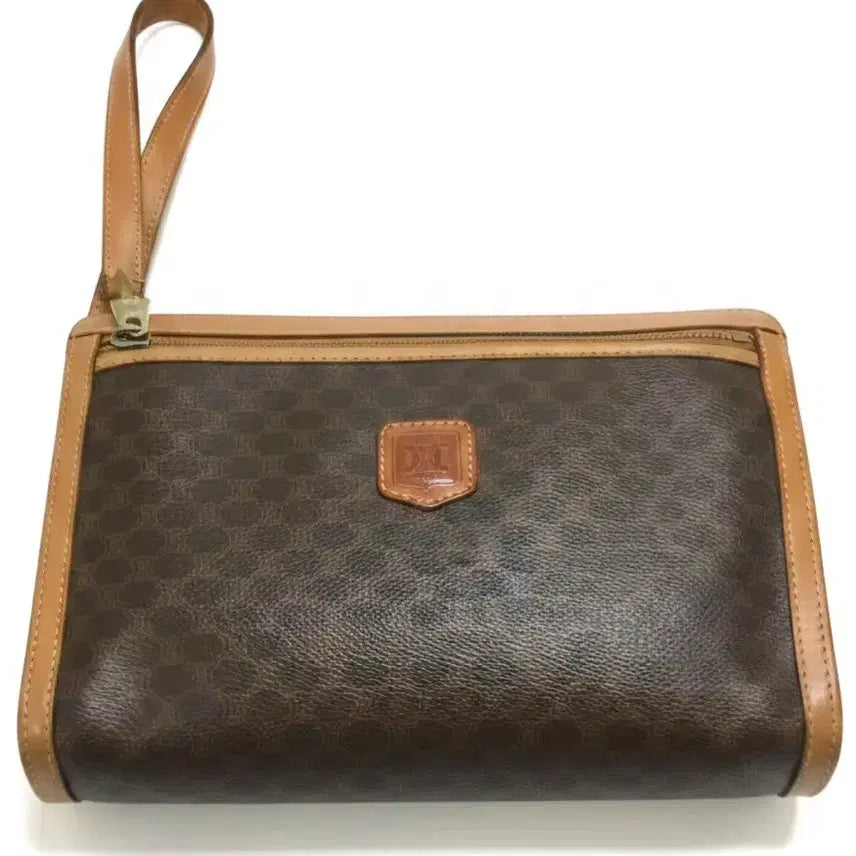 [BUNJANG] Old Celine Vintage Macadam Clutch Bag Brown / 올드 셀린느 빈티지 마카담 클러치백 브라운