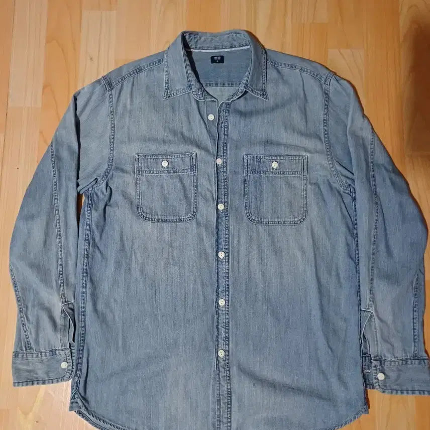 [BUNJANG] Vintage Uniqlo Denim Workshirt / 빈티지 유니클로 데님 워크셔츠 폴로 랄프로렌 rrl