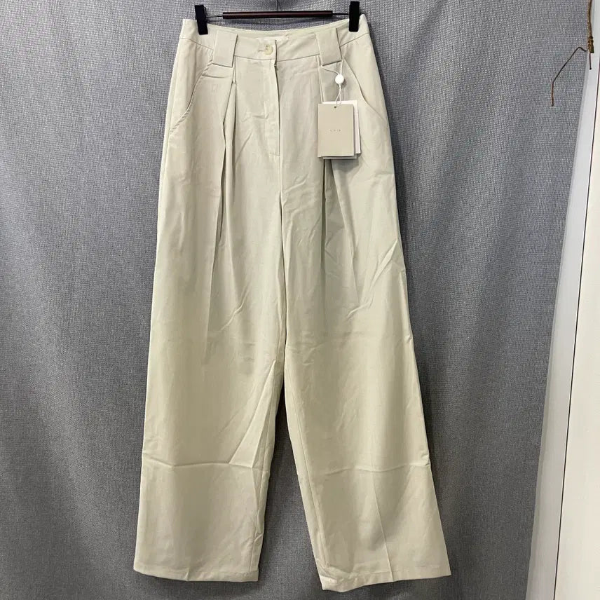 [BUNJANG] LVIR Wide Wool Tapered Pants Beige / 새}) LVIR 르비에르 턱 와이드 울 팬츠 베이지
