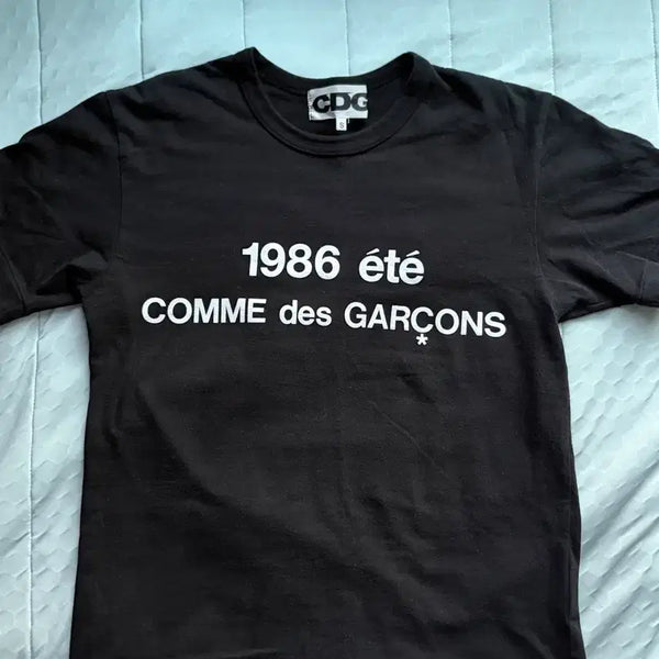 [BUNJANG] Comme des Garçons CDG 1986 T-Shirt Black S / 꼼데가르송 CDG 1986 블랙 s