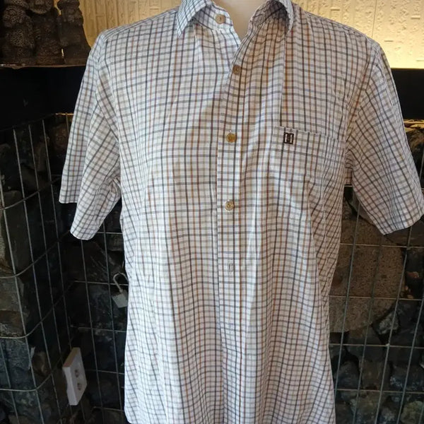 [BUNJANG] Daks Check Summer Men's Shirt Size 100 / 닥스 체크 여름  남성 셔츠 100