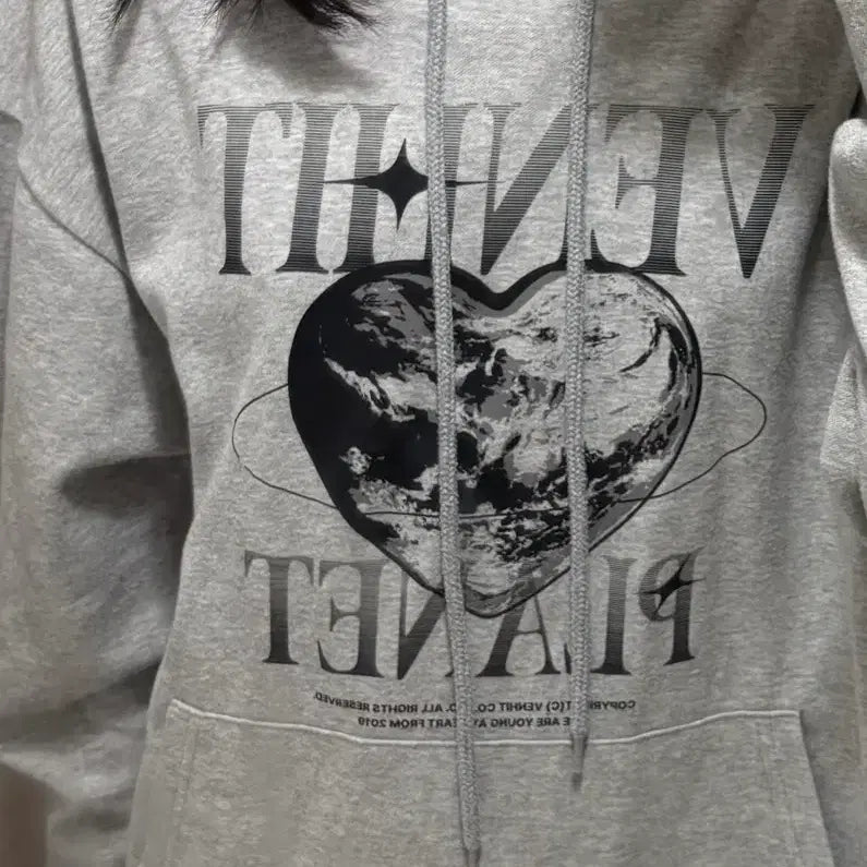 [BUNJANG] Benhit Grey Hoodie / 벤힛 그레이 후드티