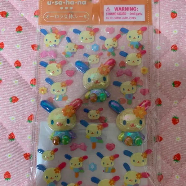 [BUNJANG] Usahana 3D Stickers / 우사하나 입체스티커