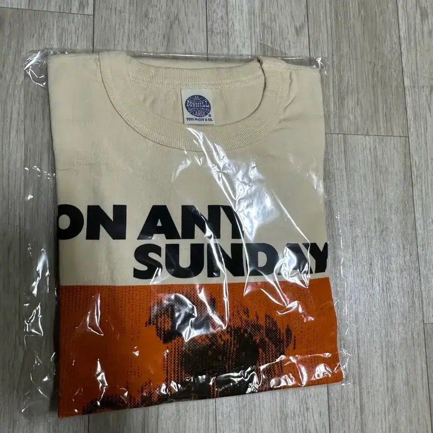 [BUNJANG] Toys McCoy On Any Sunday Tee Beige / 토이즈맥코이 ON ANY SUNDAY TEE (L)
