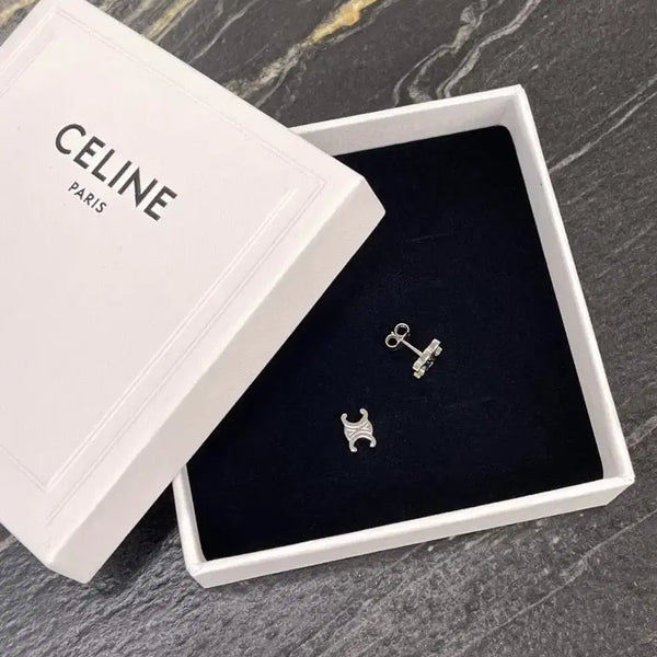 [BUNJANG] Celine Triomphe Earrings Silver / 셀린느 트리옹프 귀걸이 실버
