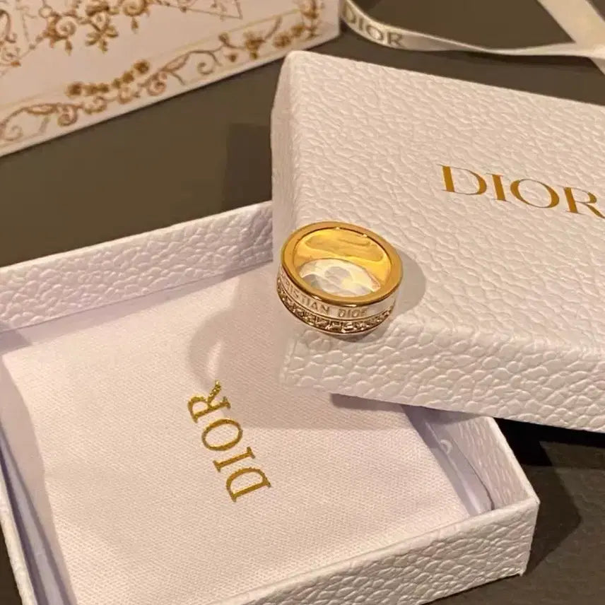 [BUNJANG] Dior Toile de Jouy Ring Gold / 디올 톡신 링 골드