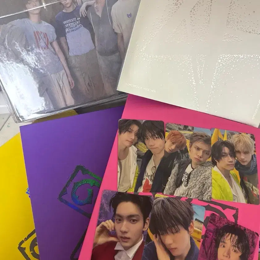 [BUNJANG] TXT (TOMORROW X TOGETHER) 5 Albums + 6 Photocards Bundle Set / 투바투 TXT 앨범 5권 + 연준 수빈 범규 태현 휴닝카이 포카 6장 일괄 판매