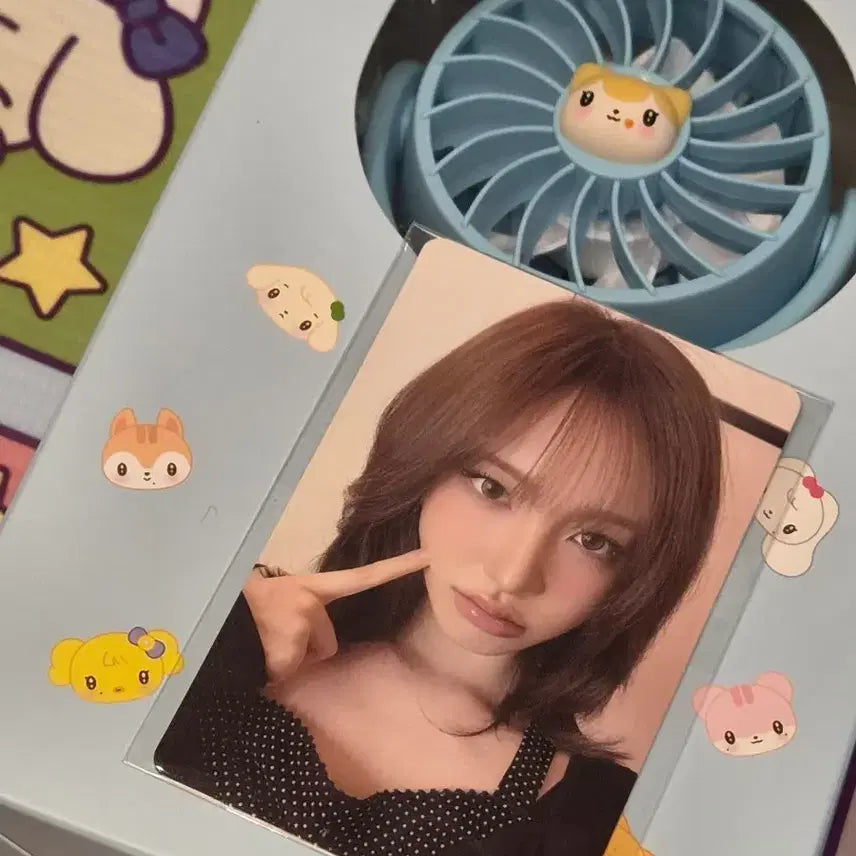 [BUNJANG] IVE Liz Cheese Mini Fan / 아이브 미니브 리즈 치즈 미니 선풍기