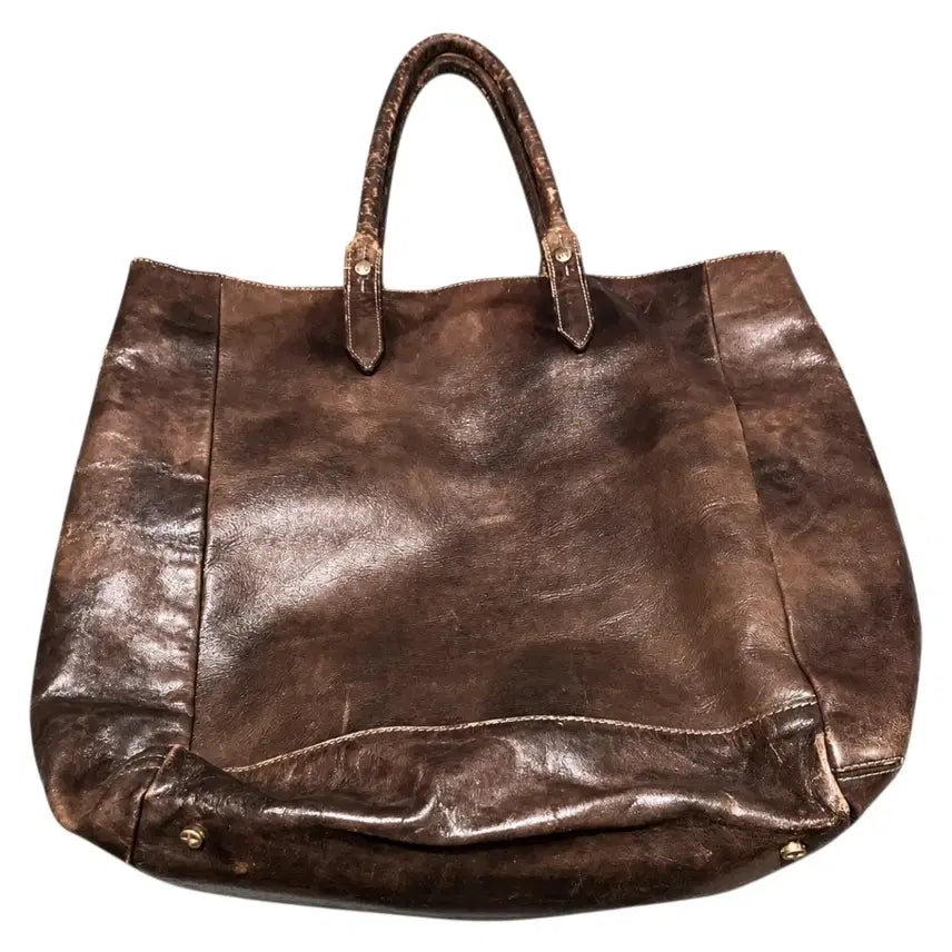 [BUNJANG] aniary Horsehide Leather Tote Bag (Brown) / 아니아리 aniary 호스하이드 가죽 토트백 포터 or 엘엘빈 매니아