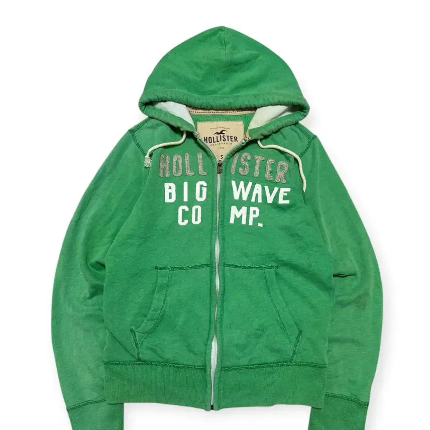 [BUNJANG] Hollister Y2K Green Hoodie / 홀리스터 y2k 그린 후드집업