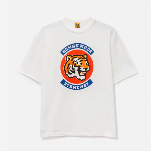 [BUNJANG] Human Made Tiger Short Sleeve T-Shirt White / 휴먼메이드 타이거 반팔 티셔츠 화이트