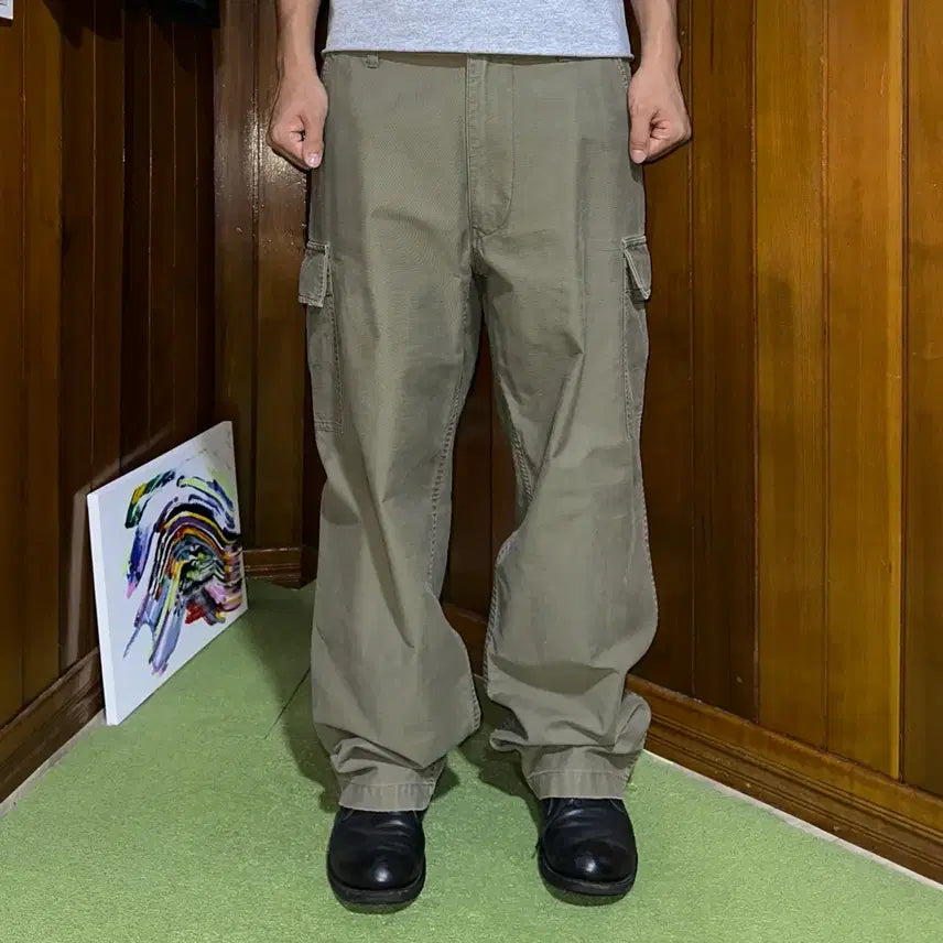 [BUNJANG] Eddie Bauer Cotton Multi-Pocket Cargo Pants 34x30 / 에디바우어 코튼 멀티포켓 카고팬츠 34X30