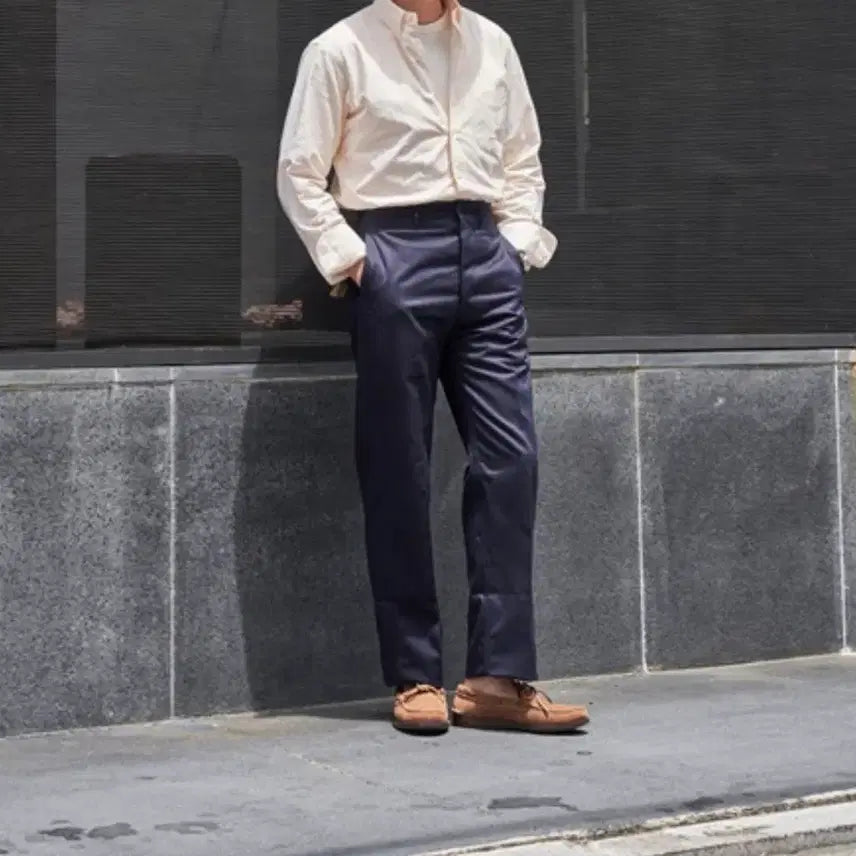 [BUNJANG] Anatomica Chino 2 Navy Trousers / 아나토미카 치노2 네이비