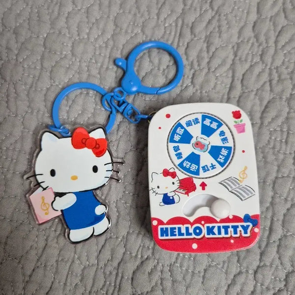 [BUNJANG] Hello Kitty Spinning Wheel Keychain / 새상품 헬로키티 돌림판 키링