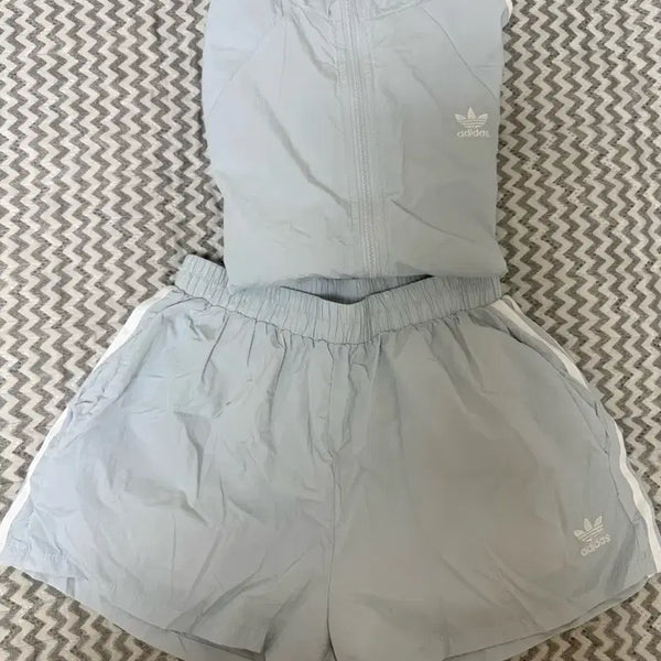 [BUNJANG] Adidas Short Sleeve Set Light Blue / 아디다스 반팔 세트  연한 하늘색