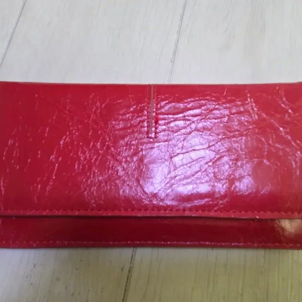 [BUNJANG] Red Leather Long Wallet for Women / 레드 여성 장지갑