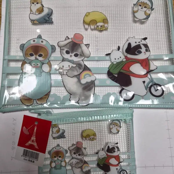 [BUNJANG] Morf Sand PVC Transparent Pouch Set / 모프샌드pvc투명 파우치 세트